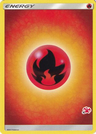 Fire Energy (#12 Charizard Stamped) [Battle Academy] - Promo