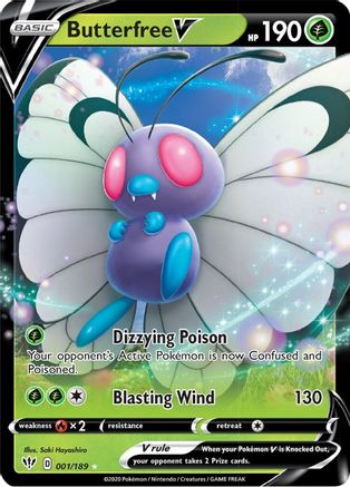 Butterfree V (001/189) [SWSH03 Darkness Ablaze] Holofoil - Ultra Rare