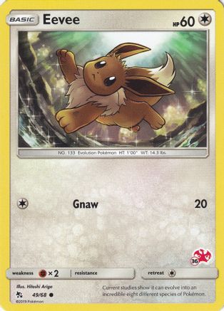 Eevee (#36 Charizard Stamped) (049/068) [Battle Academy] - Promo