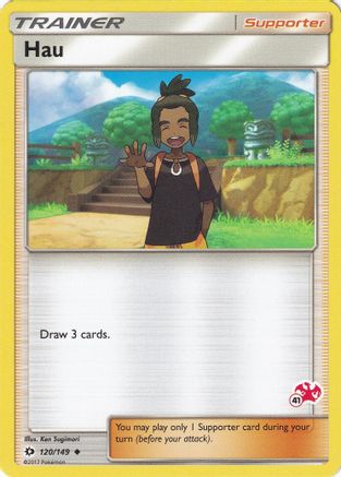 Hau (#41 Charizard Stamped) (120/149) [Battle Academy] - Promo