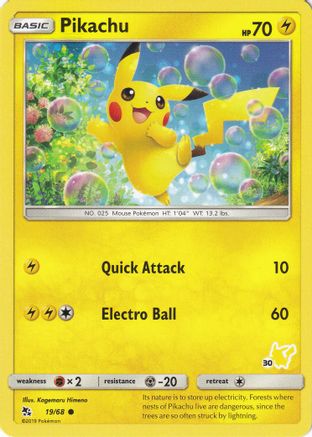 Pikachu (#30 Pikachu Stamped) (019/68) [Battle Academy] - Promo