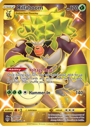 Rillaboom (Secret) (197/189) [SWSH03 Darkness Ablaze] Holofoil - Secret Rare