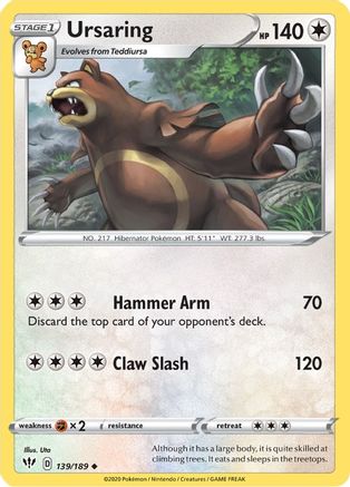 Ursaring (139/189) [SWSH03 Darkness Ablaze] - Uncommon