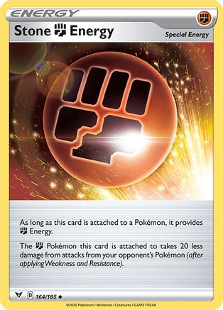 Stone Fighting Energy (164/185) [SWSH04 Vivid Voltage] Reverse Holofoil - Uncommon