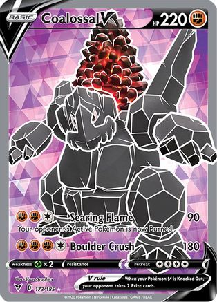 Coalossal V (Full Art) (173/185) [SWSH04 Vivid Voltage] Holofoil - Ultra Rare