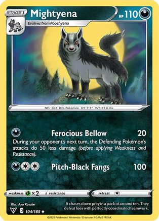 Mightyena (104/185) [SWSH04 Vivid Voltage] - Uncommon