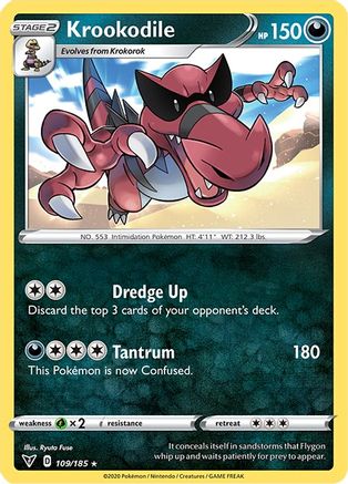 Krookodile (109/185) [SWSH04 Vivid Voltage] - Rare