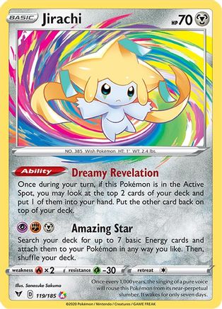 Jirachi (119/185) [SWSH04 Vivid Voltage] Holofoil - Amazing Rare