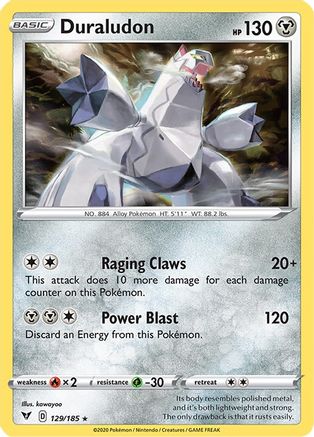 Duraludon (129/185) [SWSH04 Vivid Voltage] Reverse Holofoil - Holo Rare