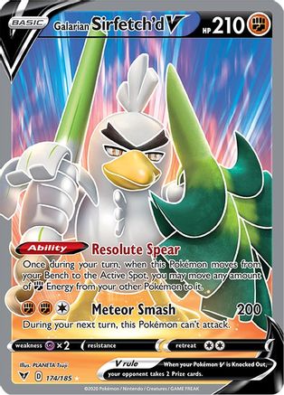 Galarian Sirfetch'd V (Full Art) (174/185) [SWSH04 Vivid Voltage] Holofoil - Ultra Rare