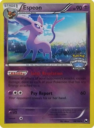 Espeon (National Championships) (48/108) [League & Championship Cards] Reverse Holofoil - Promo