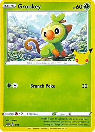 Grookey (008/25) [McDonalds 25th Anniversary Promos] - Promo