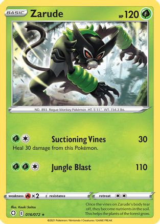 Zarude (016/72) [Shining Fates] - Rare