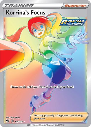 Korrina's Focus (Secret) (174/163) [SWSH05 Battle Styles] Holofoil - Secret Rare