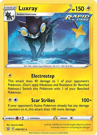 Luxray (048/163) [SWSH05 Battle Styles] Reverse Holofoil - Holo Rare
