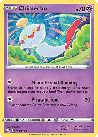 Chimecho (059/163) [SWSH05 Battle Styles] Reverse Holofoil - Common