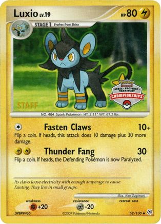 Luxio (State Championships) [Staff] (52/130) [League & Championship Cards] - Promo