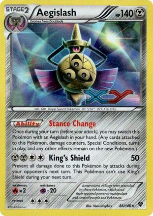 Aegislash (Prerelease) (86/146) [XY Promos] Holofoil - Promo