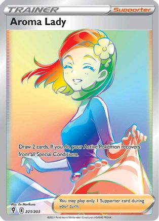 Aroma Lady (Secret) (221/203) [SWSH07 Evolving Skies] Holofoil - Secret Rare