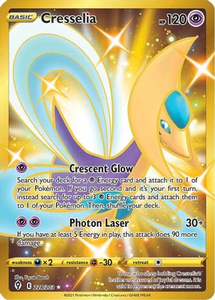 Cresselia (Secret) (228/203) [SWSH07 Evolving Skies] Holofoil - Secret Rare