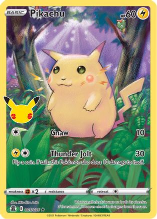Pikachu (005/25) [Celebrations] Holofoil - Holo Rare
