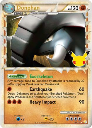 Donphan (Prime) (107/25) [Celebrations Classic Collection] Holofoil - Classic Collection