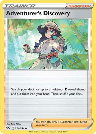 Adventurer's Discovery (224/264) [SWSH08 Fusion Strike] - Uncommon