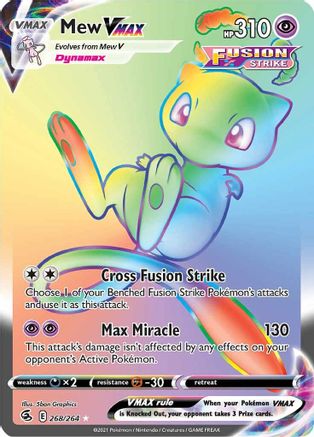 Mew VMAX (Secret) (268/264) [SWSH08 Fusion Strike] Holofoil - Secret Rare