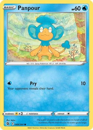 Panpour (068/264) [SWSH08 Fusion Strike] Reverse Holofoil - Common