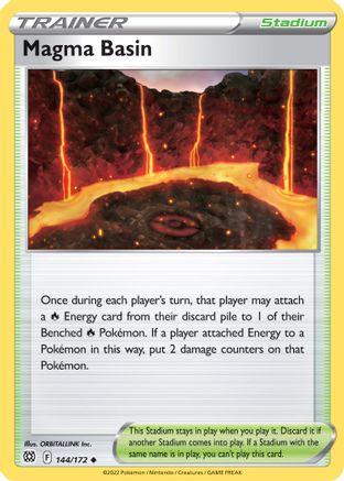 Magma Basin (144/172) [SWSH09 Brilliant Stars] - Uncommon