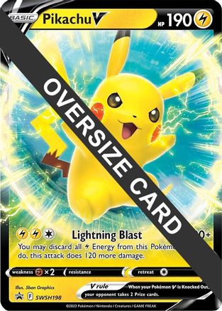 Pikachu V (SWSH198) [Jumbo Cards] Holofoil - Promo