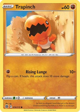Trapinch (074/172) [SWSH09 Brilliant Stars] Reverse Holofoil - Common