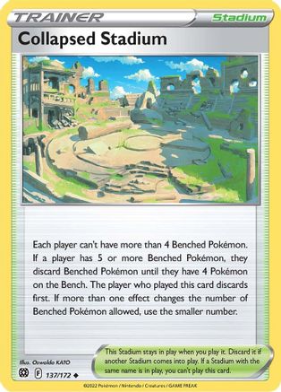 Collapsed Stadium (137/172) [SWSH09 Brilliant Stars] - Uncommon