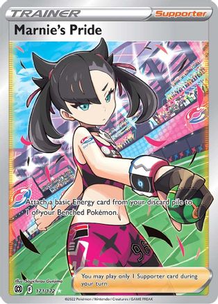 Marnie's Pride (Full Art) (171/172) [SWSH09 Brilliant Stars] Holofoil - Ultra Rare