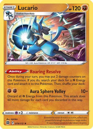 Lucario (079/172) [Deck Exclusives] - Promo