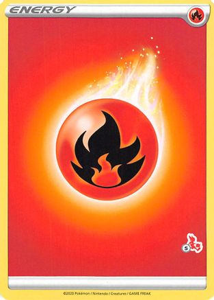 Fire Energy (#5 Cinderace Stamped) [Battle Academy 2022] - Promo