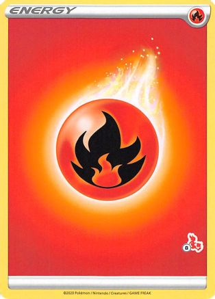 Fire Energy (#8 Cinderace Stamped) [Battle Academy 2022] - Promo