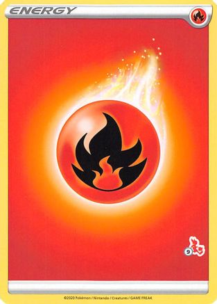 Fire Energy (#9 Cinderace Stamped) [Battle Academy 2022] - Promo