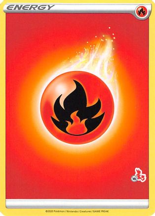 Fire Energy (#16 Cinderace Stamped) [Battle Academy 2022] - Promo