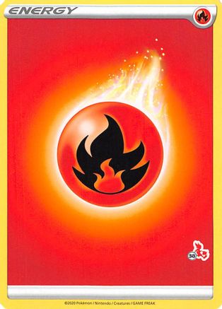 Fire Energy (#38 Cinderace Stamped) [Battle Academy 2022] - Promo