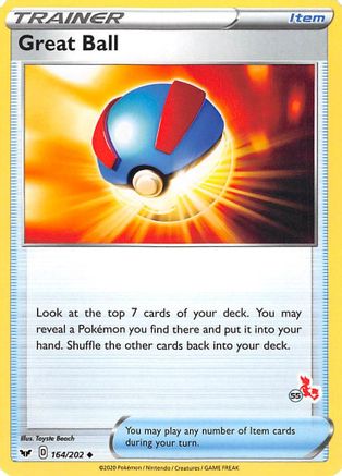 Great Ball (#55 Cinderace Stamped) (164/202) [Battle Academy 2022] - Promo