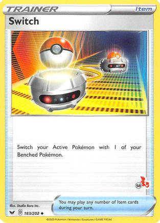 Switch (#58 Cinderace Stamped) (183/202) [Battle Academy 2022] - Promo