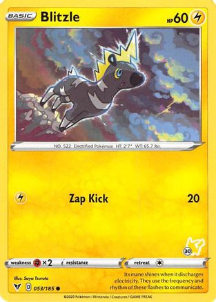 Blitzle (#30 Pikachu Stamped) (53/185) [Battle Academy 2022] - Promo
