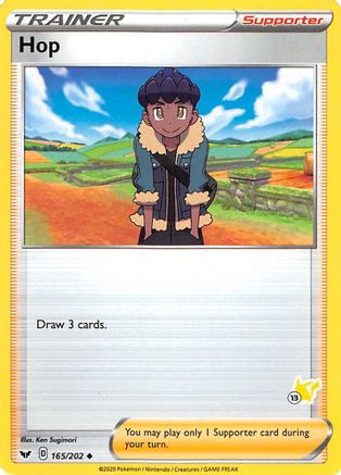 Hop (#13 Pikachu Stamped) (165/202) [Battle Academy 2022] - Promo
