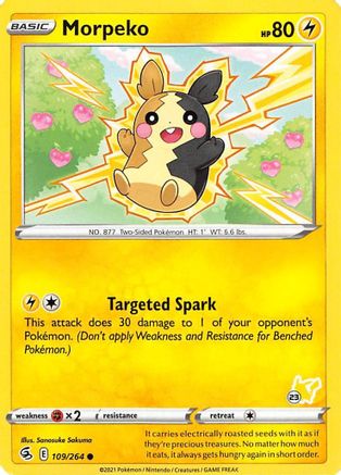 Morpeko (#23 Pikachu Stamped) (109/264) [Battle Academy 2022] - Promo