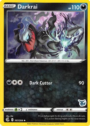 Darkrai (Eevee Stamped) (167/264) [Battle Academy 2022] - Promo