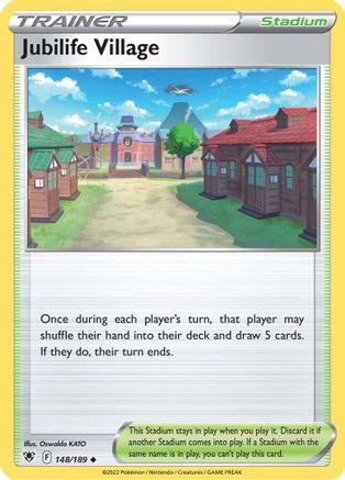 Jubilife Village (148/189) [SWSH10 Astral Radiance] Reverse Holofoil - Uncommon