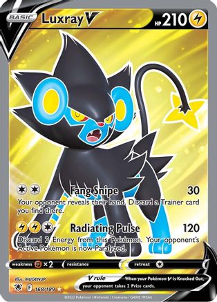 Luxray V (Full Art) (168/189) [SWSH10 Astral Radiance] Holofoil - Ultra Rare