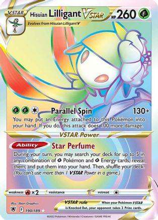 Hisuian Lilligant VSTAR (Secret) (190/189) [SWSH10 Astral Radiance] Holofoil - Secret Rare