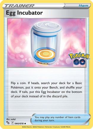 Egg Incubator (066/78) [Pokemon GO] Reverse Holofoil - Uncommon